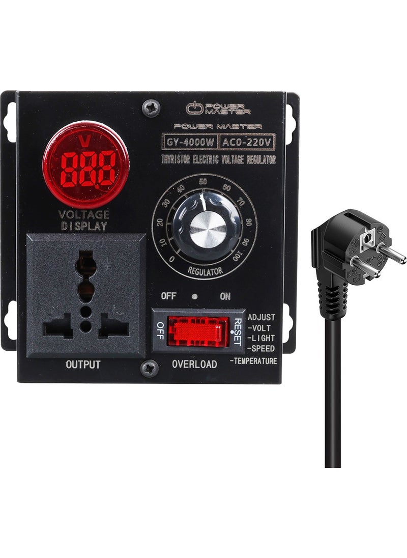 Powermaster PM-21013 10 100V Ac 4000 Watt 15A Speed Light Control Motor Driver Voltage Regulator  - Image 1