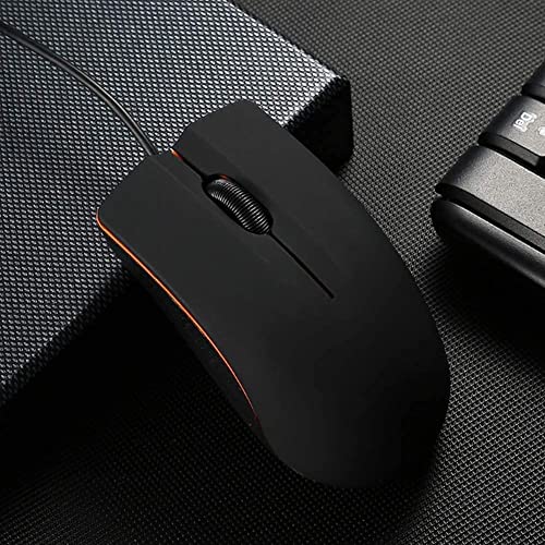 Guiheng Ergonomic Wired Mouse - USB Computer Mouse for Right or Left Hand, Durable Clicks for PC, Laptop, Desktop, Chromebook, Notebook, Mac (Black) - Image 2