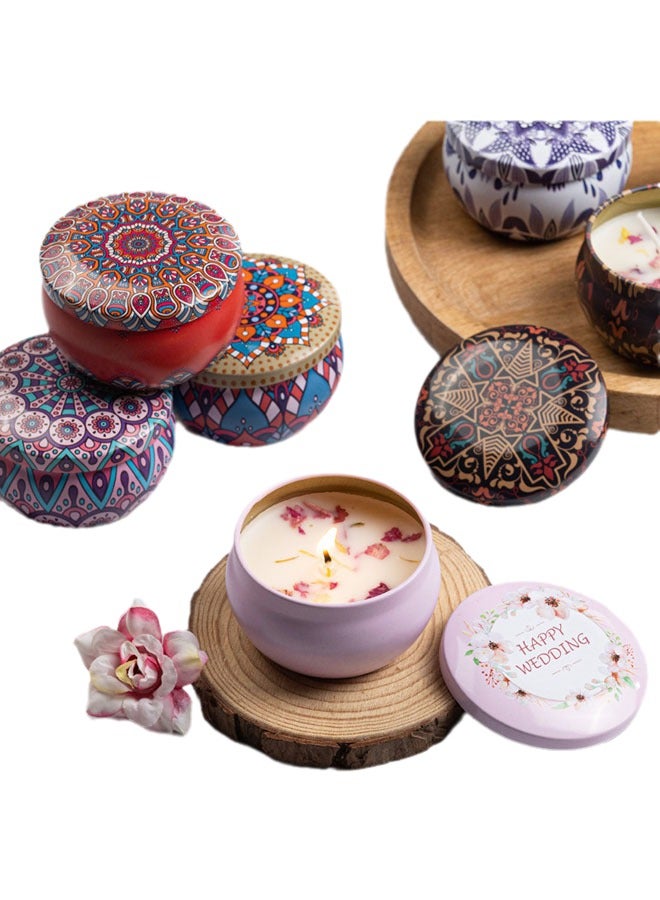 Romantic Dried Flower Scented Candle Gift Set – 9-Pack Soy Wax Candles with 9 Fragrances – Ideal for Christmas, Birthday, Wedding Gifts - Image 1