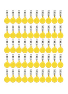 PARTNER 50-Piece Badge Reel for ID Cards Yellow  - Image 1