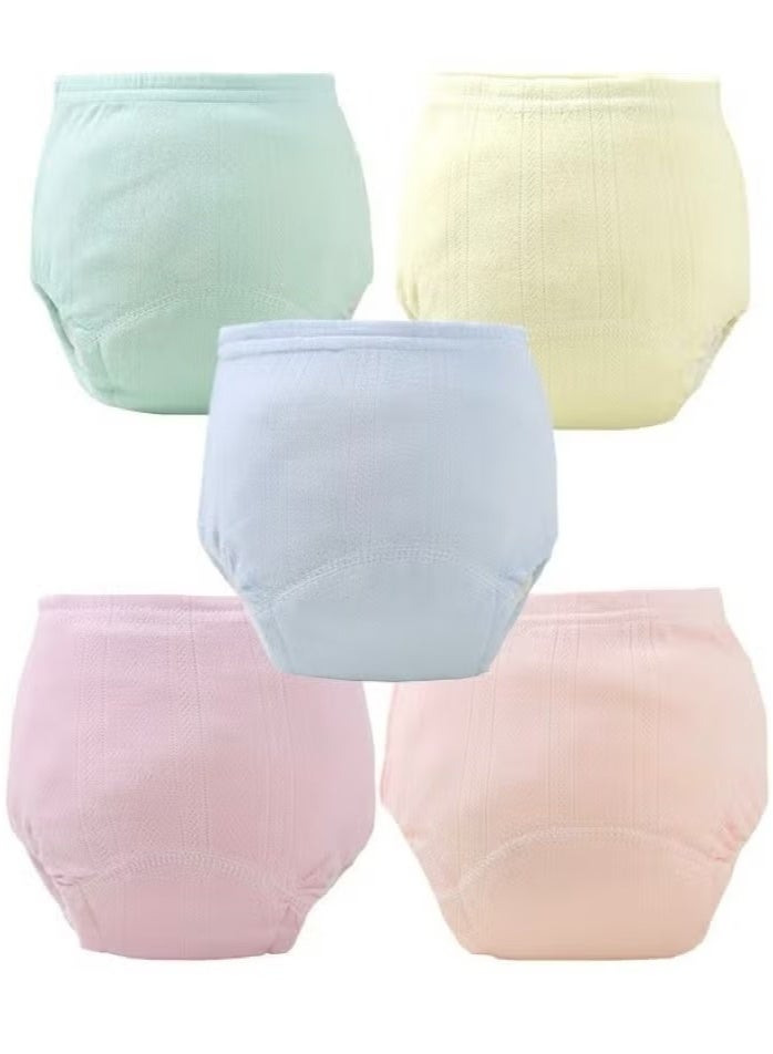 joybuy 5-Pieces Baby Potty Training Pants, Breathable Potty Training Underwear, Toddler Training Underwear for Boy and Girls, Size L  - Image 1