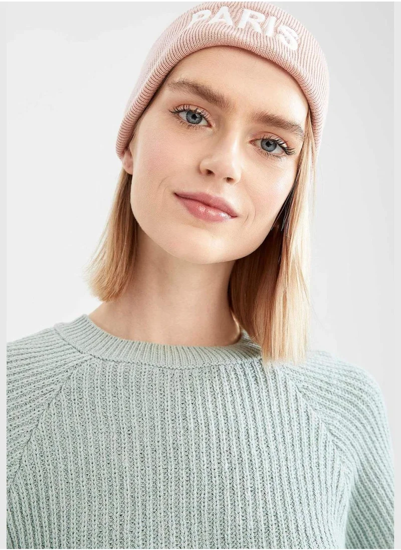 DeFacto Paris Print Knit Beanie