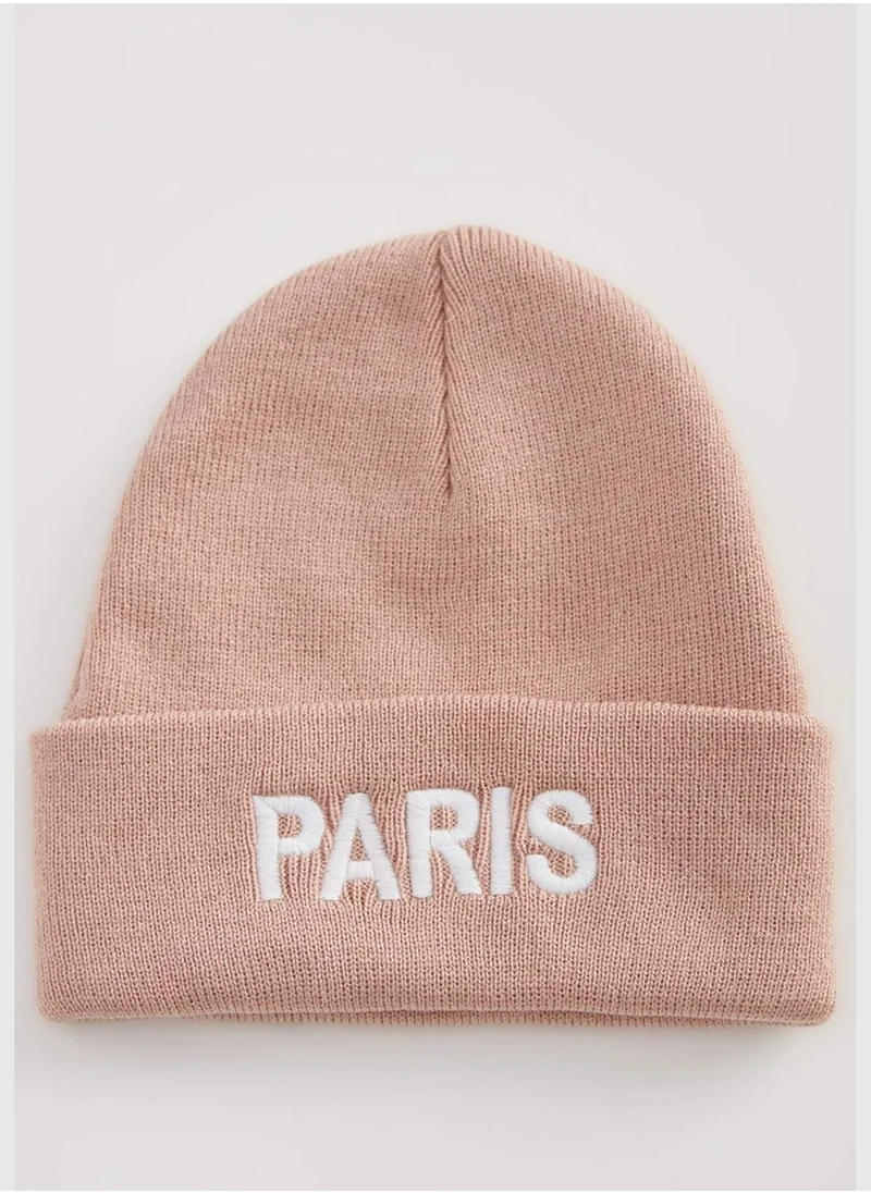 DeFacto Paris Print Knit Beanie