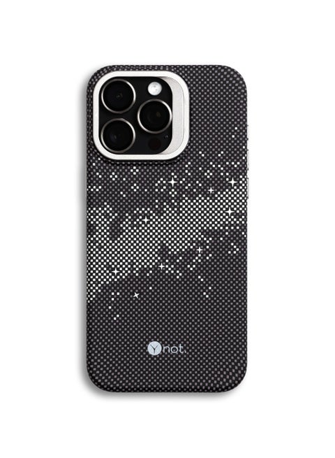 iPhone 16 Pro Case Carbon Fiber with MagSafe and Stand - Black Graphite