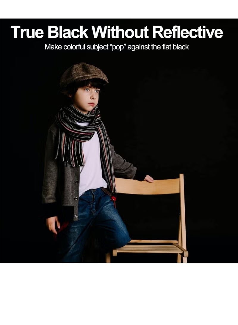 عربست 3M X 2M خلفية سوداء للتصوير الفوتوغرافي شاشة خلفية صورة سوداء ورقة سوداء للتصوير الفيديو استوديو التصوير الفوتوغرافي زوم - Image 5