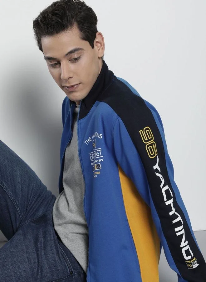 The Indian Garage Co  The Indian Garage Co Men Regular Fit Printed High Neck Full Sleeves Sweatshirt  | Best Price UAE