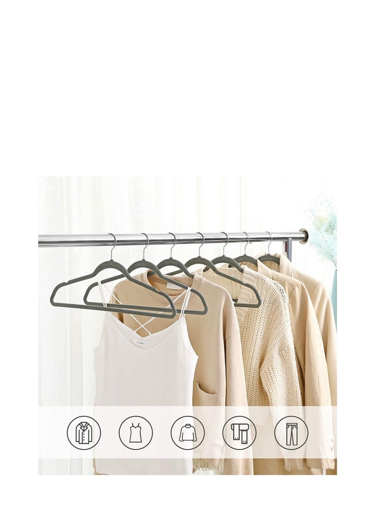 Tycom Non-Slip Velvet Hangers - Suit Hangers (30 Pack) Ultra Thin Space Saving 360 Degree Swivel Hook Clothes Hangers Hold Up-to 10 Lbs for Coats Jackets, Pants  Dress Clothe- 30p Black - pzsku/ZAC857D091E4BFB82BB90Z/45/_/1678196435/a71d44d0-65bf-4743-907d-c009e1d42488