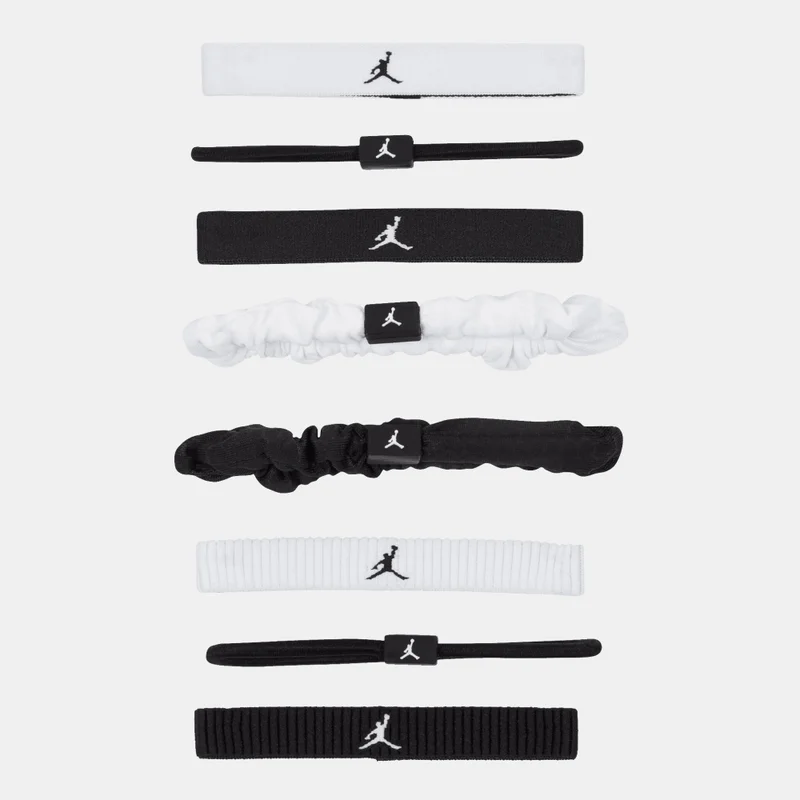 Jordan Sport Mixed Elastic Hair Bands (8 Pack)