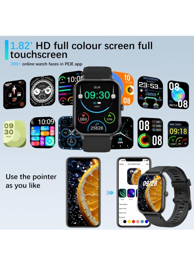 Smart Watch for Men, 1.83" TFT Display, IP68 Waterproof, Bluetooth Calling, 123+ Sport Modes, 15-Day Battery, iOS/Android Compatible (Green) - Image 5