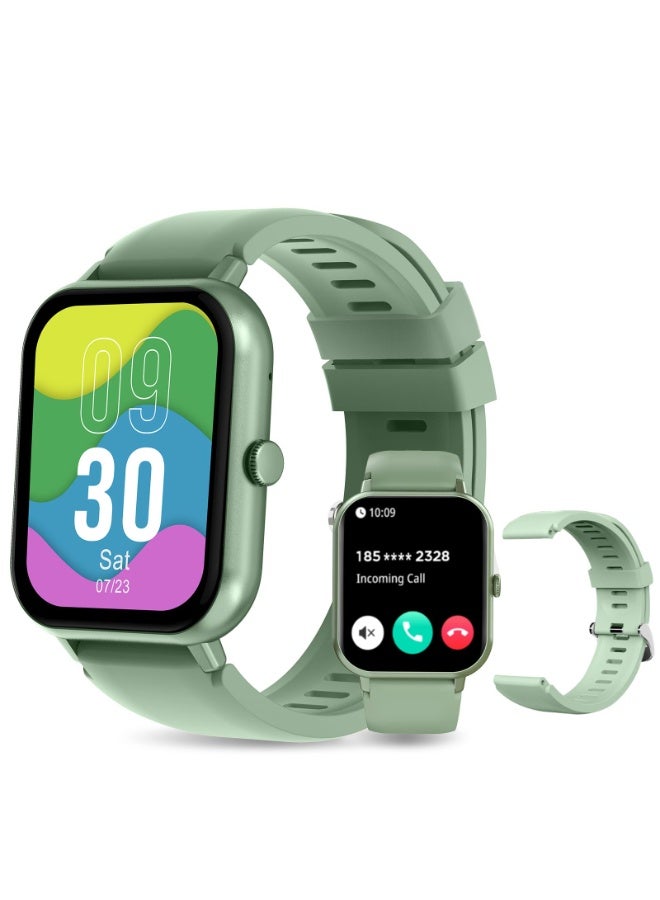 Smart Watch for Men, 1.83" TFT Display, IP68 Waterproof, Bluetooth Calling, 123+ Sport Modes, 15-Day Battery, iOS/Android Compatible (Green) - Image 1