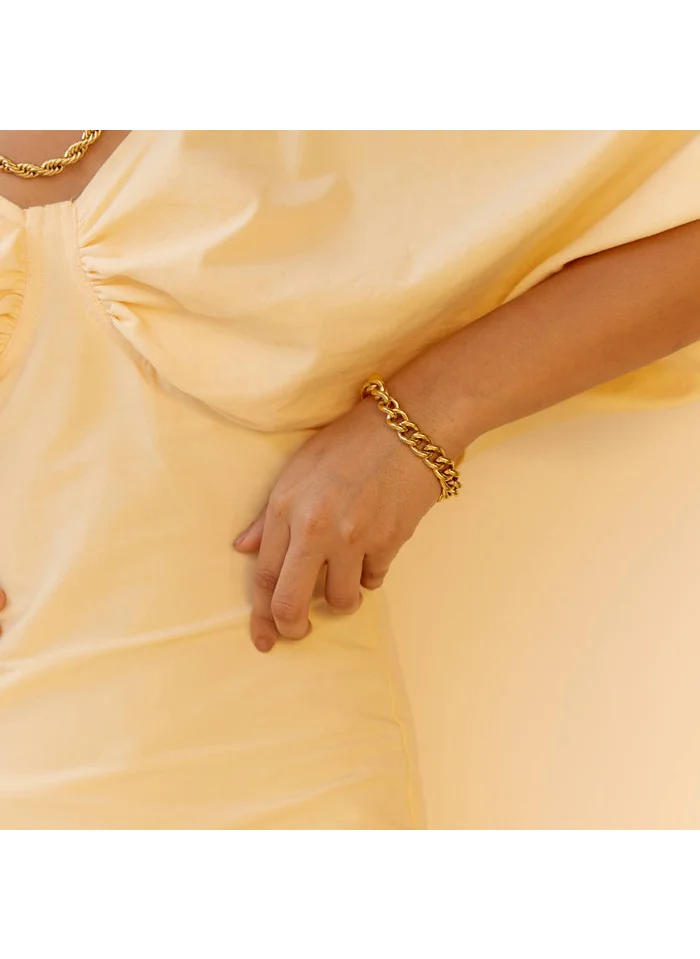noya 18K Gold Plated Yennifer Chain Chunky Bracelet