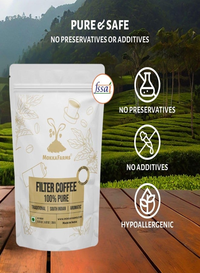 MOKKAFARMS مسحوق قهوة موكا فارمز جنوب الهند المفلترة 100 غرام | مسحوق قهوة أرابيكا نقي 100% - بدون هندباء | تحميص متوسط | حبوب طازجة فاخرة محمصة على دفعات صغيرة | كيس قابل للإغلاق بسحاب أحادي الاتجاه | من المزرعة إلى المائدة - Image 3