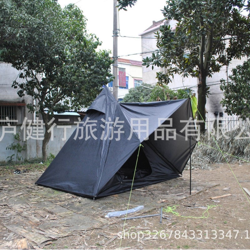 73Hours Outdoor Indian Tent Pyramid Tent 4 People Camping Folding Canopy Tent Weatherproof Camping Tent - Image 4