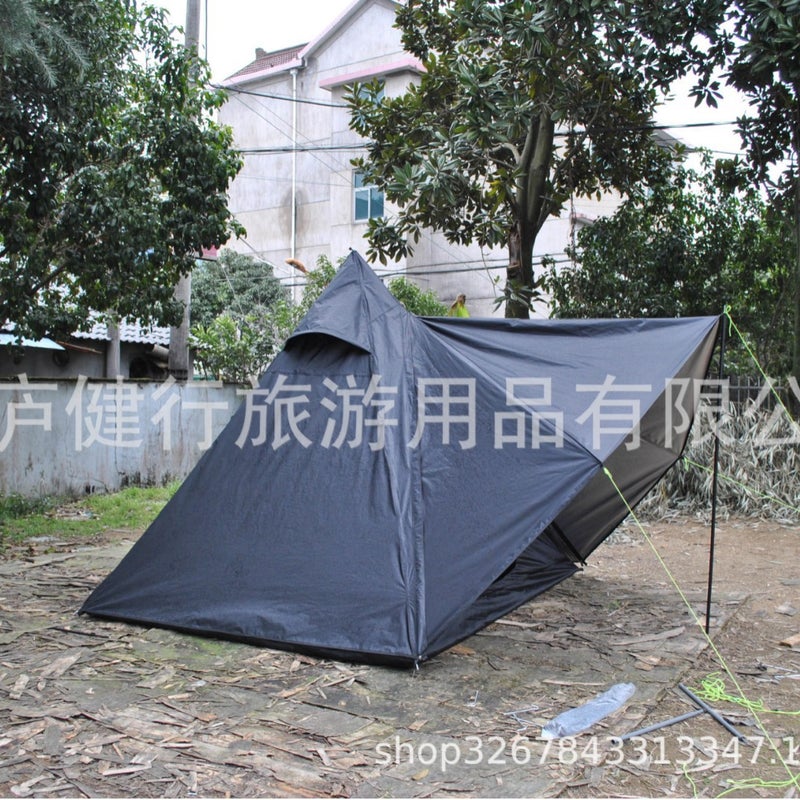 73Hours Outdoor Indian Tent Pyramid Tent 4 People Camping Folding Canopy Tent Weatherproof Camping Tent - Image 5