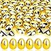OCTERIC 18Pcs Easter Eggs Bulk 23 Fillable Shiny Golden Metallic Plastic Easter Eggs Empty for Easter Hunt Easter Basket Stuffers Party Favor Classroom Prize Supplies - Image 2