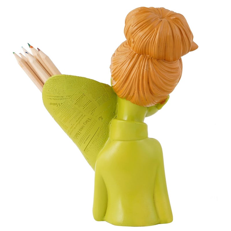 zart Angel Girl Fantasy Showpiece For Home Decor ShowpieceWinged Girl Statue For Home Decor ItemFairy Girl Statue For Home Shelves Decor ShowpieceGirl GreenResin10 Cm7 Cm - Image 5