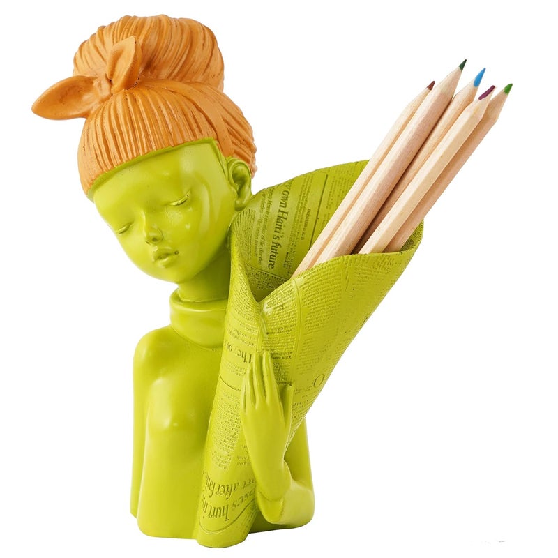 zart Angel Girl Fantasy Showpiece For Home Decor ShowpieceWinged Girl Statue For Home Decor ItemFairy Girl Statue For Home Shelves Decor ShowpieceGirl GreenResin10 Cm7 Cm - Image 2