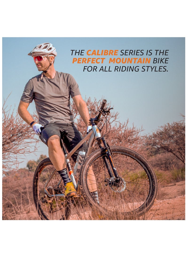 Spartan - Calibre Hardtail Mountain Bicycle Lightweight Alloy Frame & Rims | Gear Disc Brakes | Front Suspension Bike And Shimano Shifters| Flame Red Size - 26 Inches - Image 1