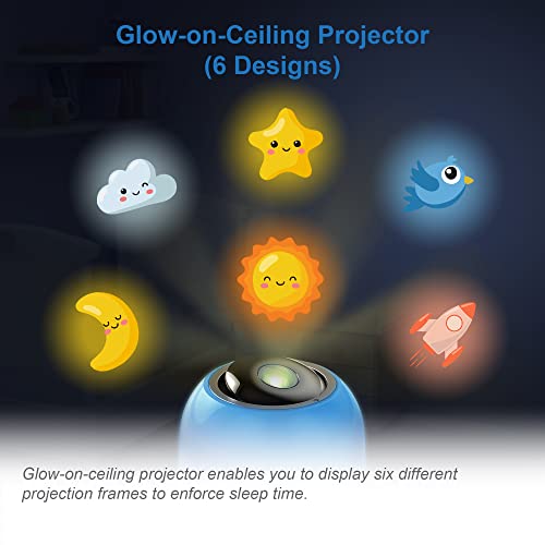 VTech BC8313 V-Hush Soothing Sleep Trainer with 200+ Stories/Songs/Sounds & Sleep Program. Portable Bluetooth HD Speaker, Multi-Color NightLight, Ceiling Projector - Image 3