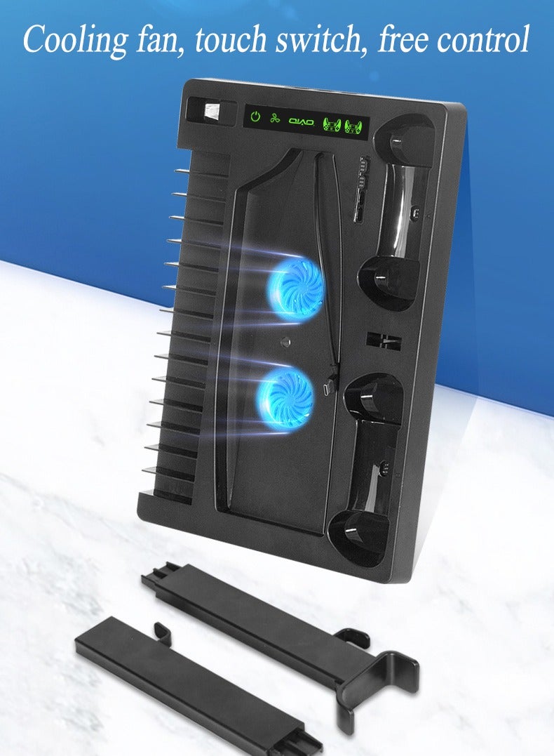 NIBEMINENT NIBEMINENT For PS5 radiator + handle charger + multi-function PS5 storage bracket base  - Image 5