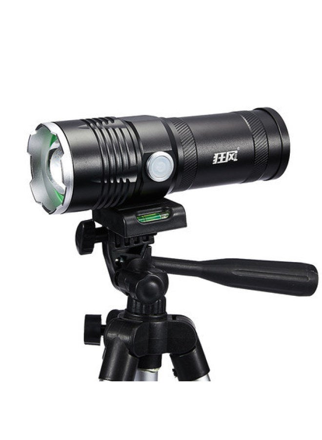 Four-light Source Fishing Light Night Fishing Light White Light Blue Light Purple Light Super Bright 1000 Xenon W Waterproof Charging Strong Light-Color:Fishing Lamp + Induction Ear Lamp + Fishing Box Bracket Package  - Image 5