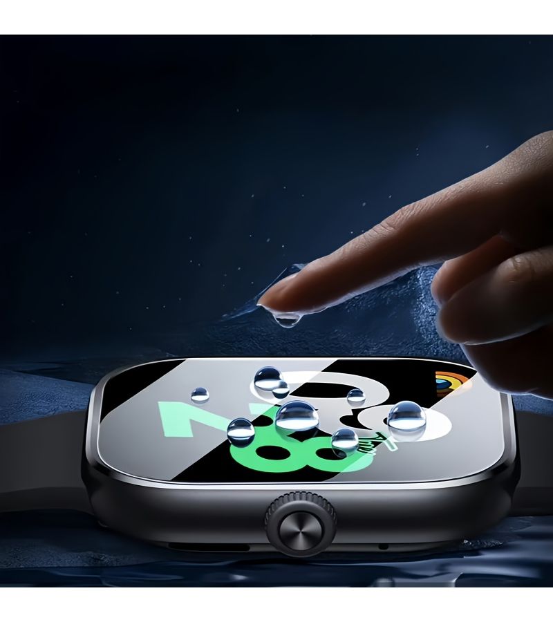 3pcs Premium Tempered Glass Screen Protector For Xiaomi Redmi Watch 5 Lite Anti Fingerprint Bubble Free Easy Install Clear Visibility - Image 3