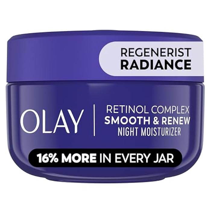 Olay Regenerist Radiance Retinol Face Moisturizer: Smooth & Renew Cream for Women - Fragrance-Free, Anti-Aging, Anti-Wrinkle, Tightening & Brightening - 2 Oz - Image 1