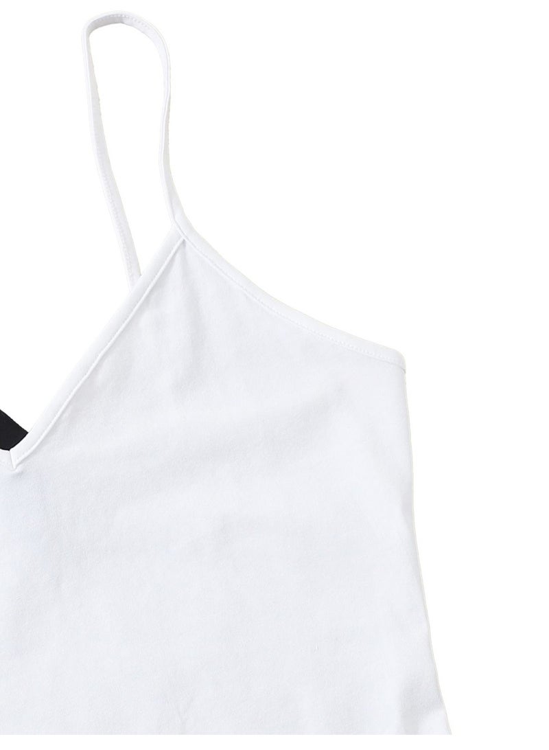 Mesery Mesery Bundle Of Two Cotton Stretch Plain Spaghetti Tops  - Image 2