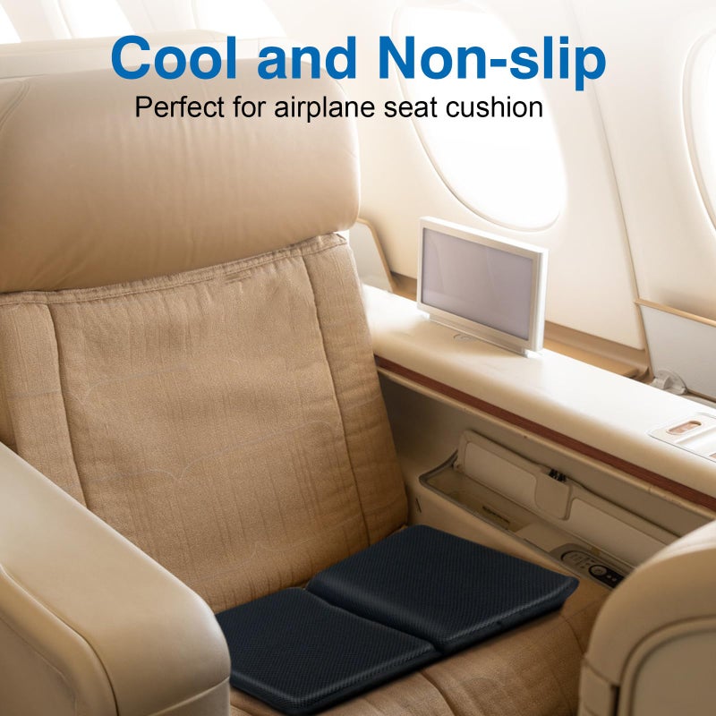 Demine Gel Travel Seat Cushion â€“ Portable Airplane & Stadium Cushion â€“ Gel Grid Design for Ultimate Comfort â€“ Foldable Cushions for Commute, Airplanes, Camping, Bleachers - Image 5
