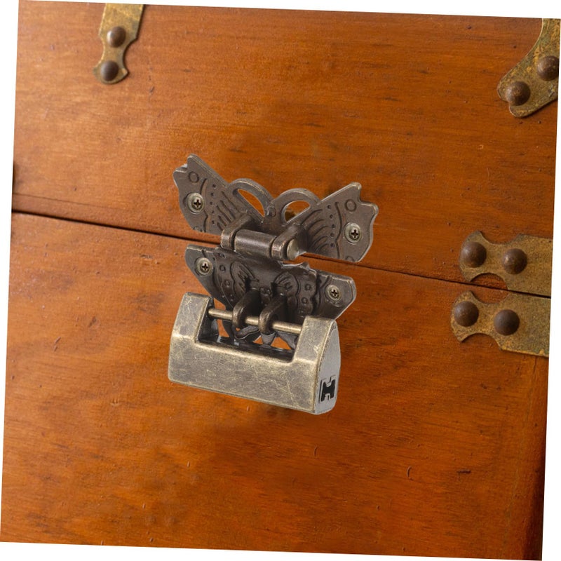 Butterfly Shape Decorative Padlock Latch For Jewelry Box Antique Bronze - Image 4