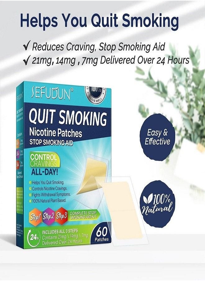 Sefudun - 30 Nicotine Patches, Nicotine Quitting Patches for a Month, 21 mg, The Original European Nicotine Patches - Image 1