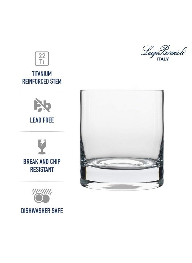 Luigi Bormioli - Luigi Bormioli Classico Set of 4 DOF Glasses, 13.5 Oz. Whiskey Glass, Made in Italy Drinking Glasses, Crystal SON-hyx Glass, Dishwasher Safe - Image 1
