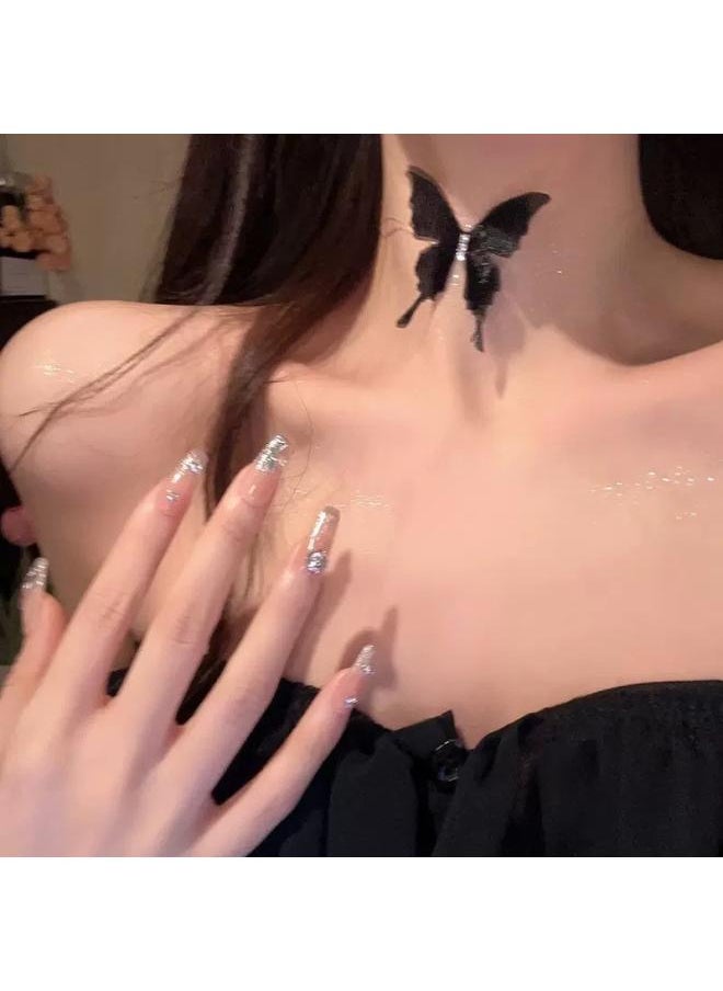 NIBEMINENT French Style Pearl Necklace Women's Light Luxury Niche Design Love Clavicle Chain High-grade Sweater Elegant 
