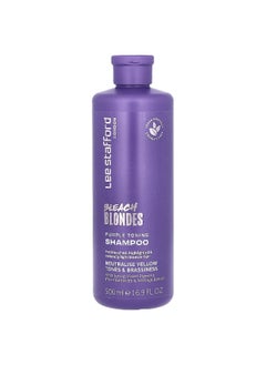Lee Stafford Lee Stafford, Bleach Blondes, Purple Toning Shampoo, For Bleached, Highlighted & Naturally Light Blonde Hair, 16.9 fl oz (500 ml)  - Image 1