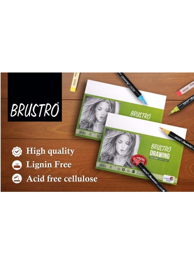 Brustro Sketching & Drawing Papers 200 GSM A5, 32 + 8 Free Sheets (Pack of 2) - Image 4