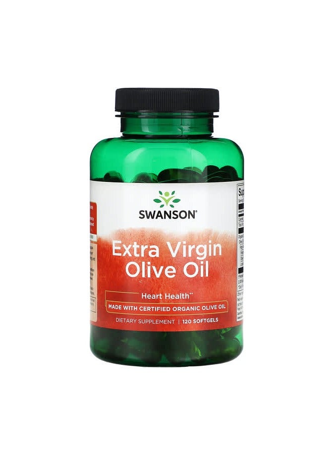 SWANSON زيت الزيتون البكر الممتاز، 120 كبسولة لينة