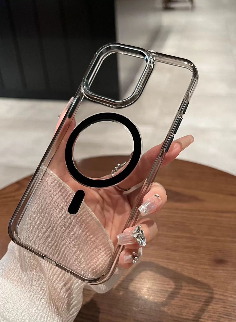 Apple 13 Pro Clear Camera Lens Back Cover in Black Anti-drop Elegantly designed transparent camera lens case - Image 1