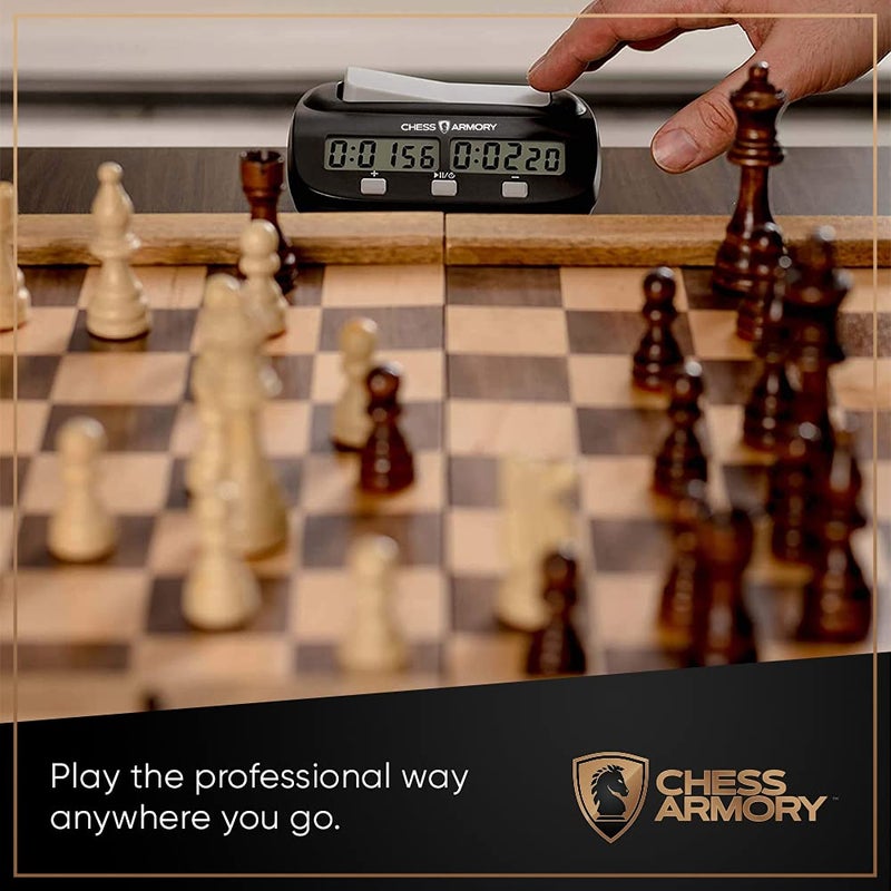 Chess Armory Digital Chess Clock - Portable Timer with Tournament and Bonus Time Features - Image 5