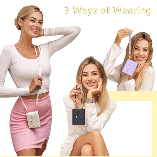 XIMAND for Samsung Galaxy Z Flip 6 Accordion Crossbody Wallet Case, 4 Card Slots, RFID Blocking, and Adjustable Strap - Stylish and Versatile Accessory for The Modern Chic Woman (Brown) - Image 4