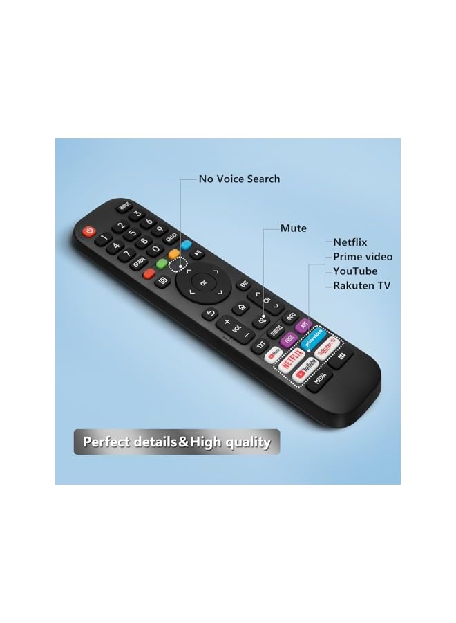 The Bros Universal Remote Control for Hisense Smart TV, Replacement Remote for all Hisense LED LCD Smart TVs ERF2G60H EN2A27 EN2BK27S - Image 5