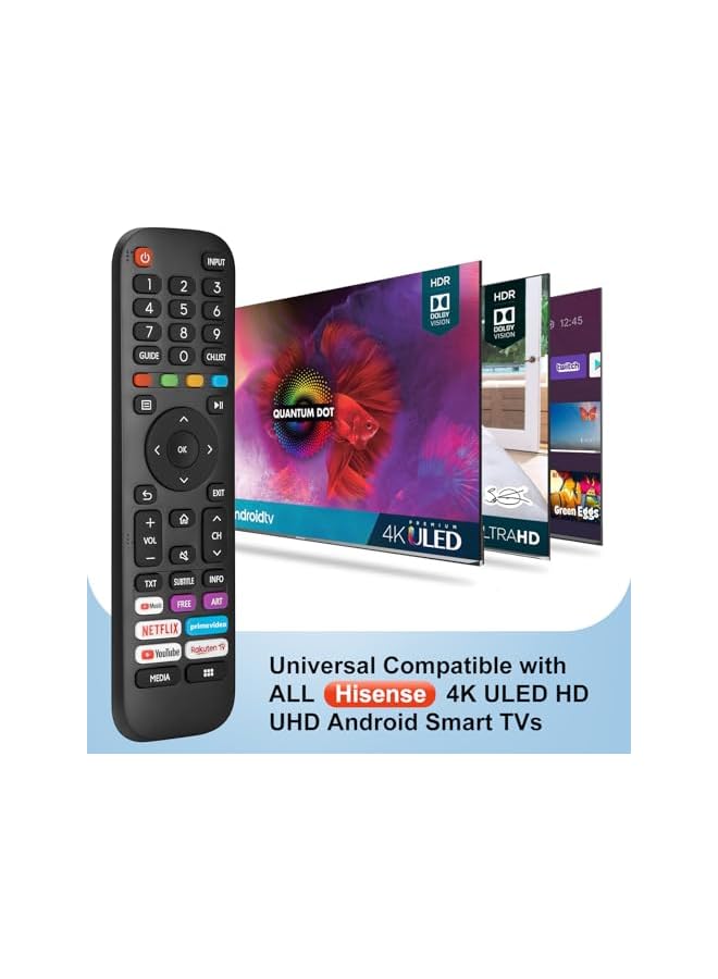 The Bros Universal Remote Control for Hisense Smart TV, Replacement Remote for all Hisense LED LCD Smart TVs ERF2G60H EN2A27 EN2BK27S - Image 3
