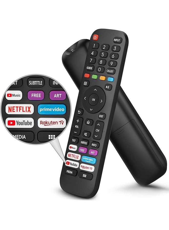 The Bros Universal Remote Control for Hisense Smart TV, Replacement Remote for all Hisense LED LCD Smart TVs ERF2G60H EN2A27 EN2BK27S - Image 1