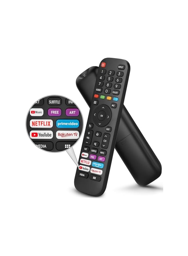 The Bros Universal Remote Control for Hisense Smart TV, Replacement Remote for all Hisense LED LCD Smart TVs ERF2G60H EN2A27 EN2BK27S - Image 2