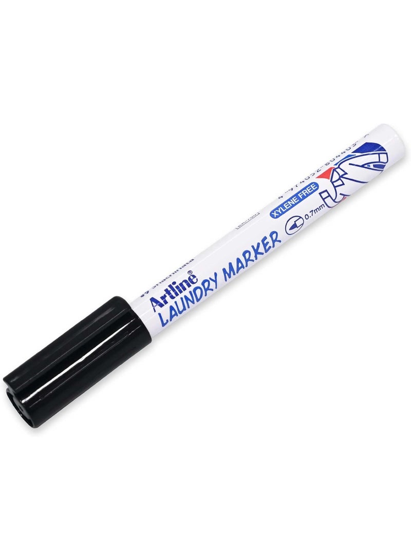 Artline ARTLINE Laundry Marker 750, Xylene Free, Line Size 0.7mm, Black Color, Pack in Blister Packaging - ARMK750BK-BP - Image 3
