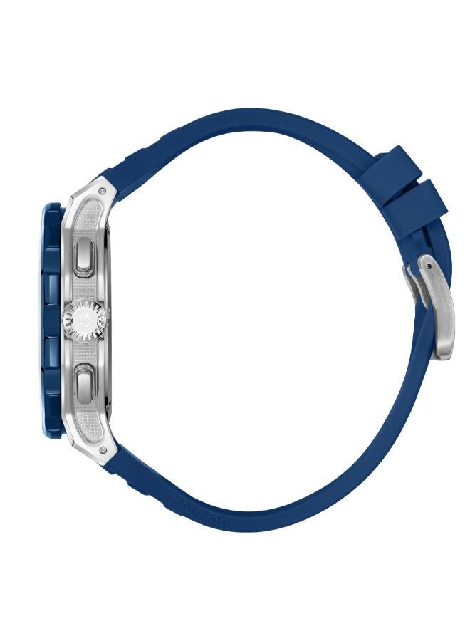 Quantum Men's Silicone Chronograph Watch HNG1082.399 - 46 mm - Image 4