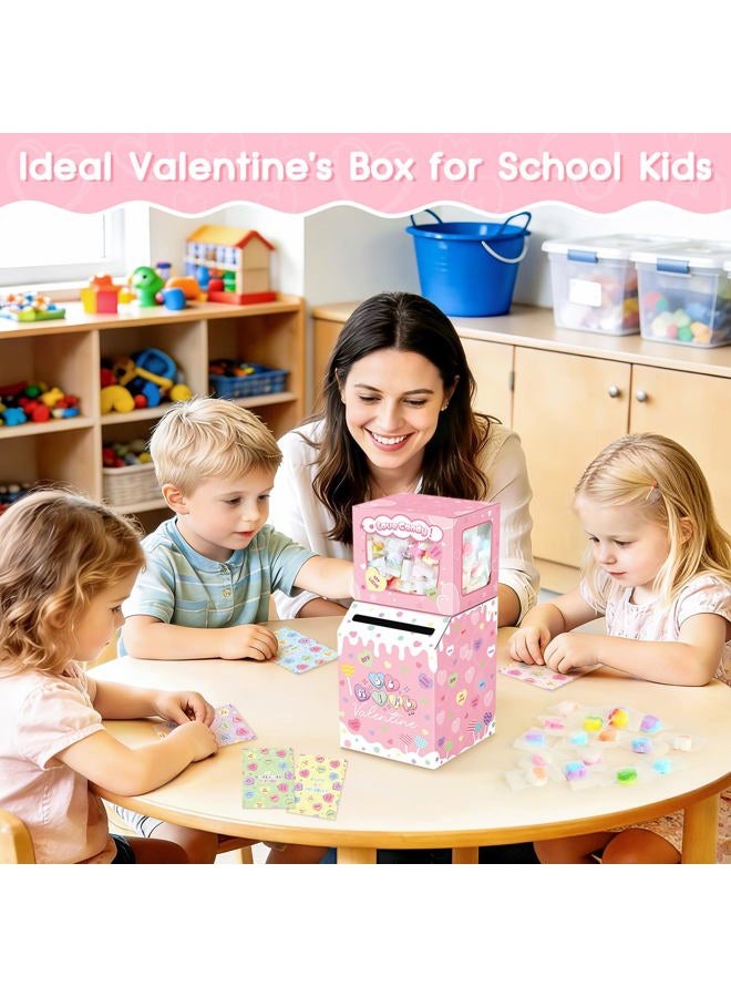 LANLISA Valentines Boxes for Kids - Valentines Day Cards for Kids - Valentine Box with 36 Cards and 6 Teacher Card for Girls Boys Toddlers - Valentines Gifts for School Class Classroom Party Favors - Image 2