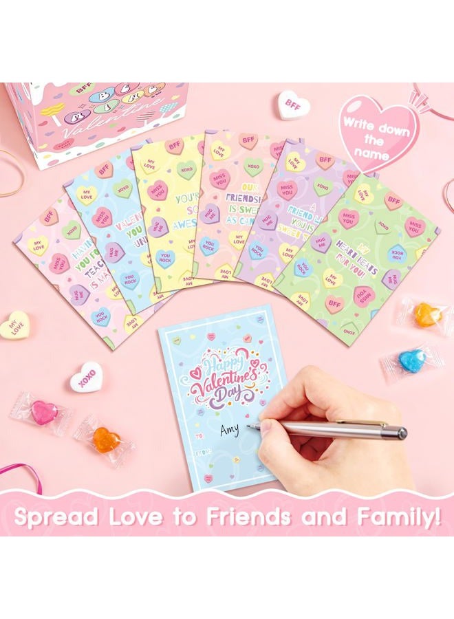 LANLISA Valentines Boxes for Kids - Valentines Day Cards for Kids - Valentine Box with 36 Cards and 6 Teacher Card for Girls Boys Toddlers - Valentines Gifts for School Class Classroom Party Favors - Image 4