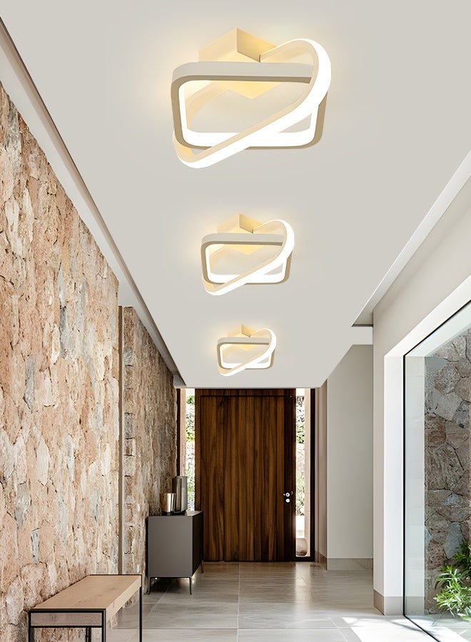YATAI LIGHTING Modern Ceiling Light, Dimmable LED Square Flush Mount Ceiling Lamp, 20W Acrylic and Aluminum Ceiling Lighting Fixture for Living Room Bedroom Kitchen Dining Room,10-15㎡ - Image 5