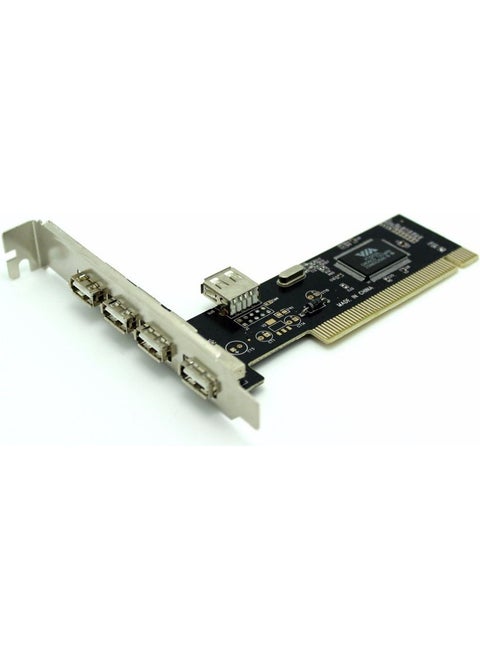 Brand Wozlo PCI 4+1 5 Port USB 2.0 Multiplexer Multiplier PCI Card