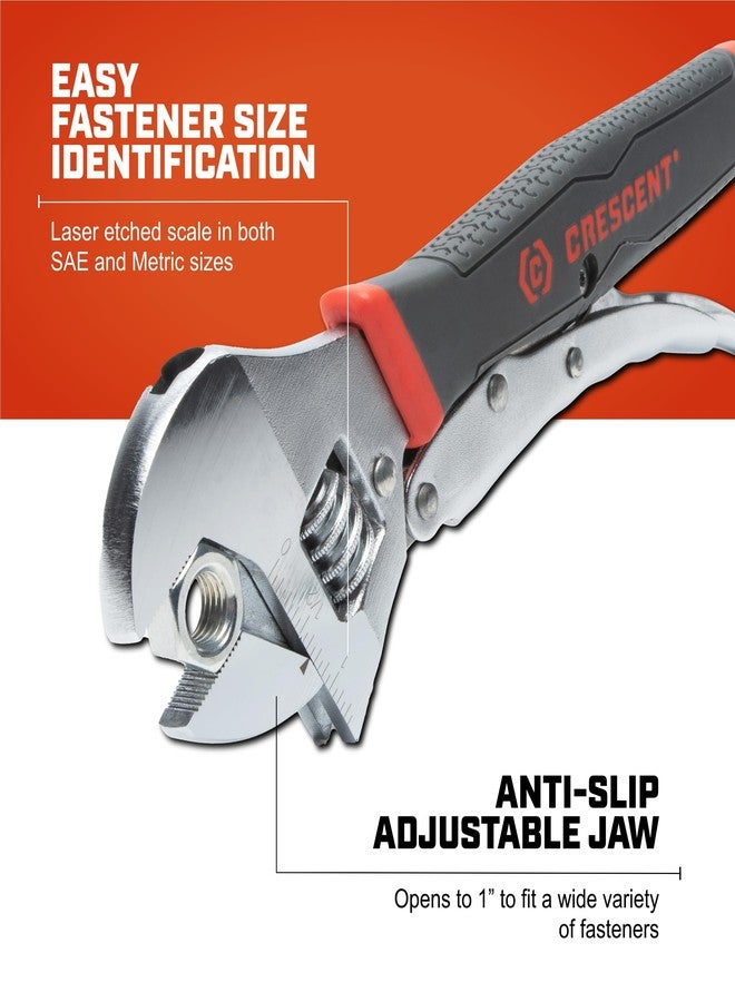 كريسنت مفتاح كريسنت ١٠ بوصات قابل للتعديل والقفل مصنوع من مادة مزدوجة - ACL10VS - Image 3